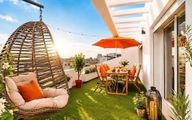 Sunny Terrace Apartment Centre Tanger 5 Min Marina&Beach Parking Free
